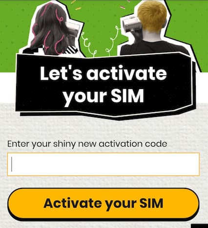 How to activate giffgaff SIM