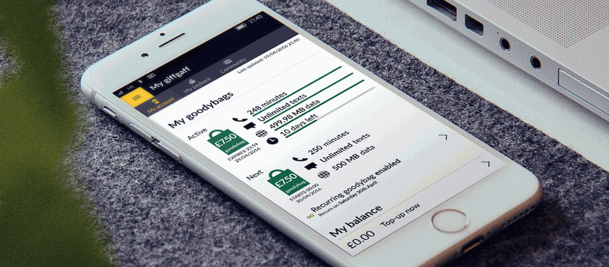 How to top up giffgaff credit